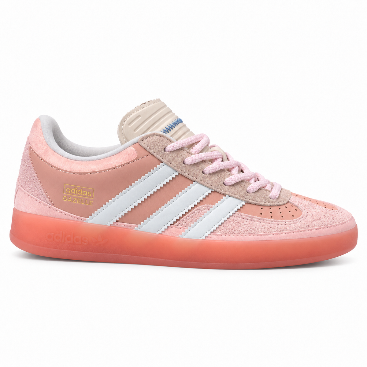 Adidas Gazelle Pink & White Sneakers