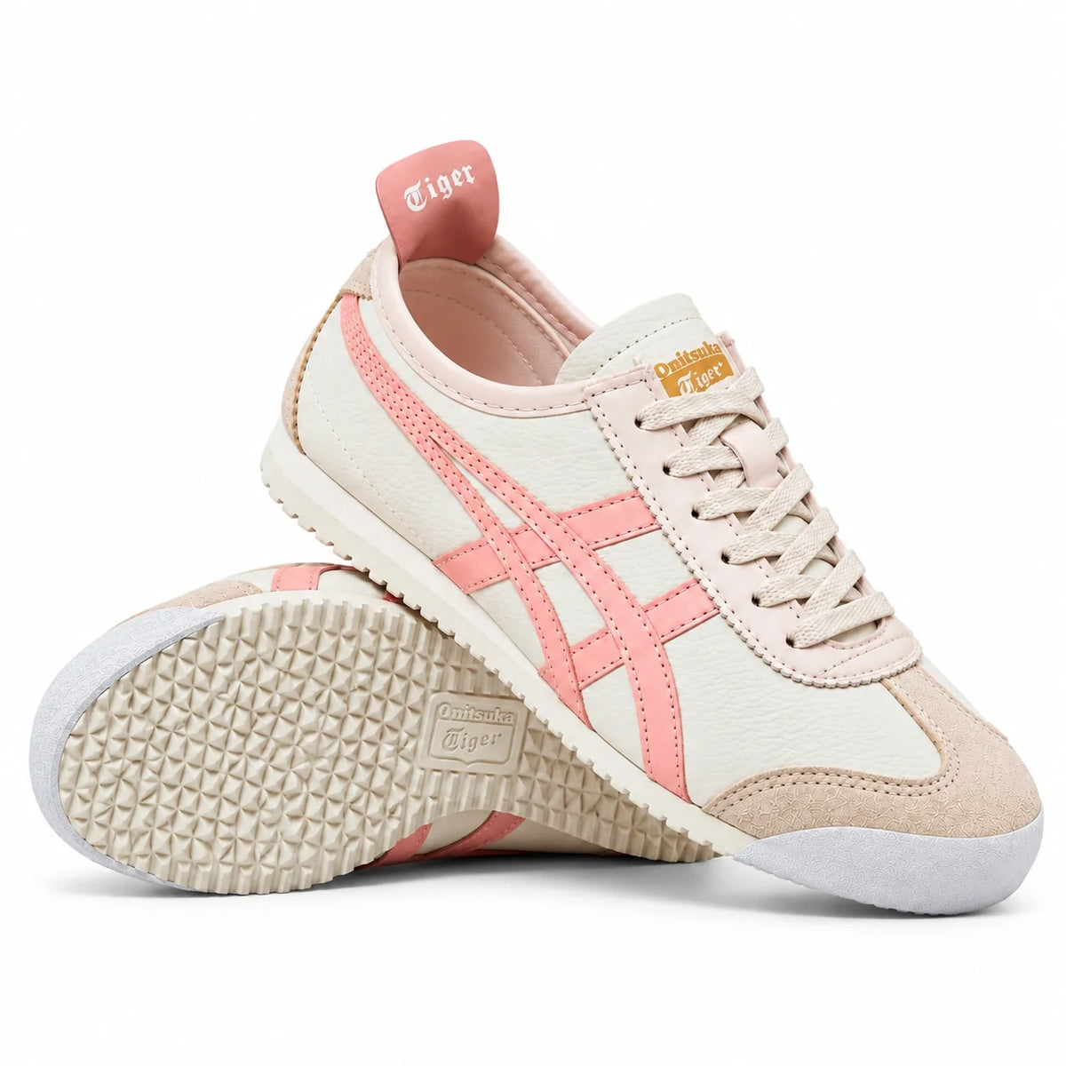 Onitsuka Tiger Mexico 66 Cream & Pink Sneakers
