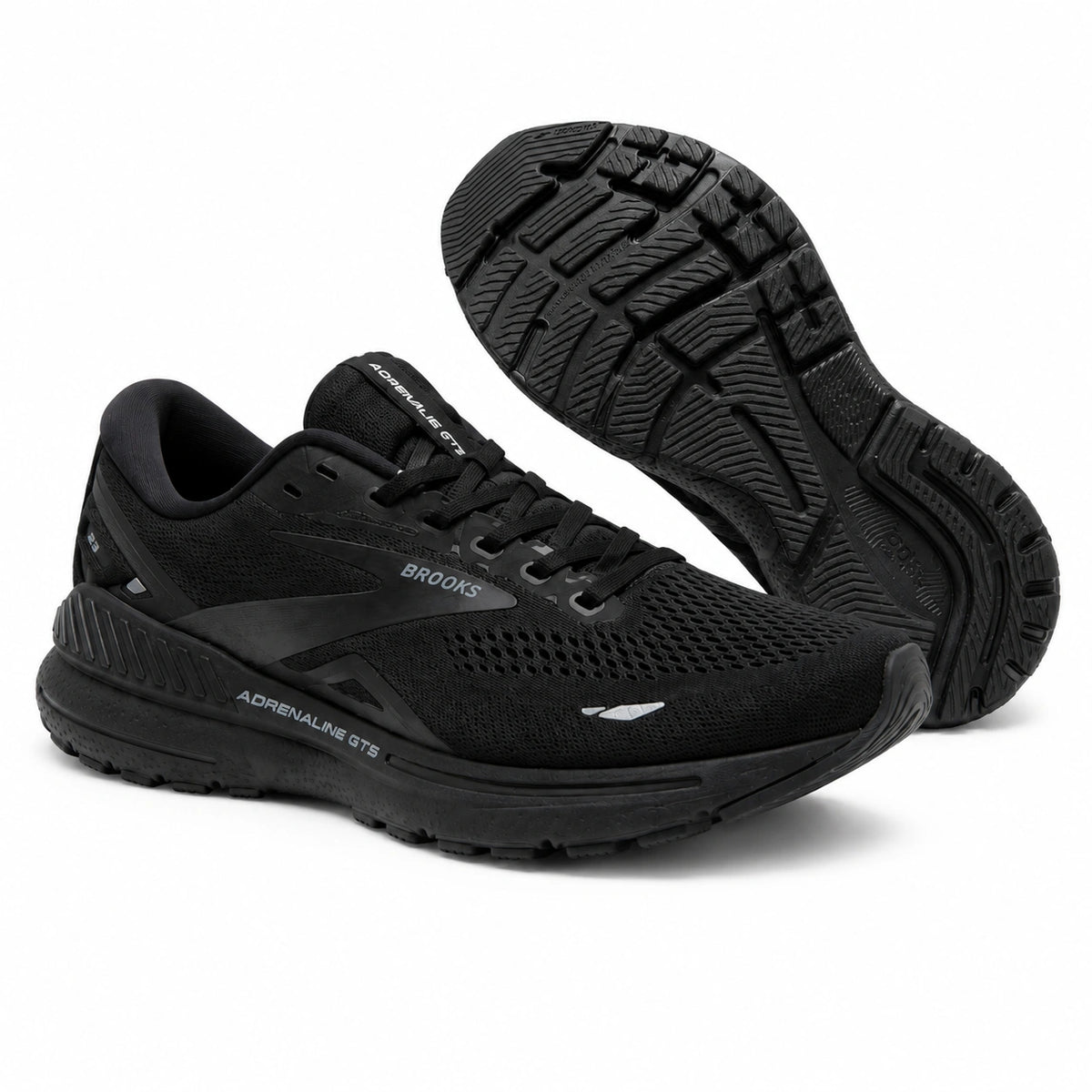Brooks Adrenaline GTS 23 black running shoes for men
