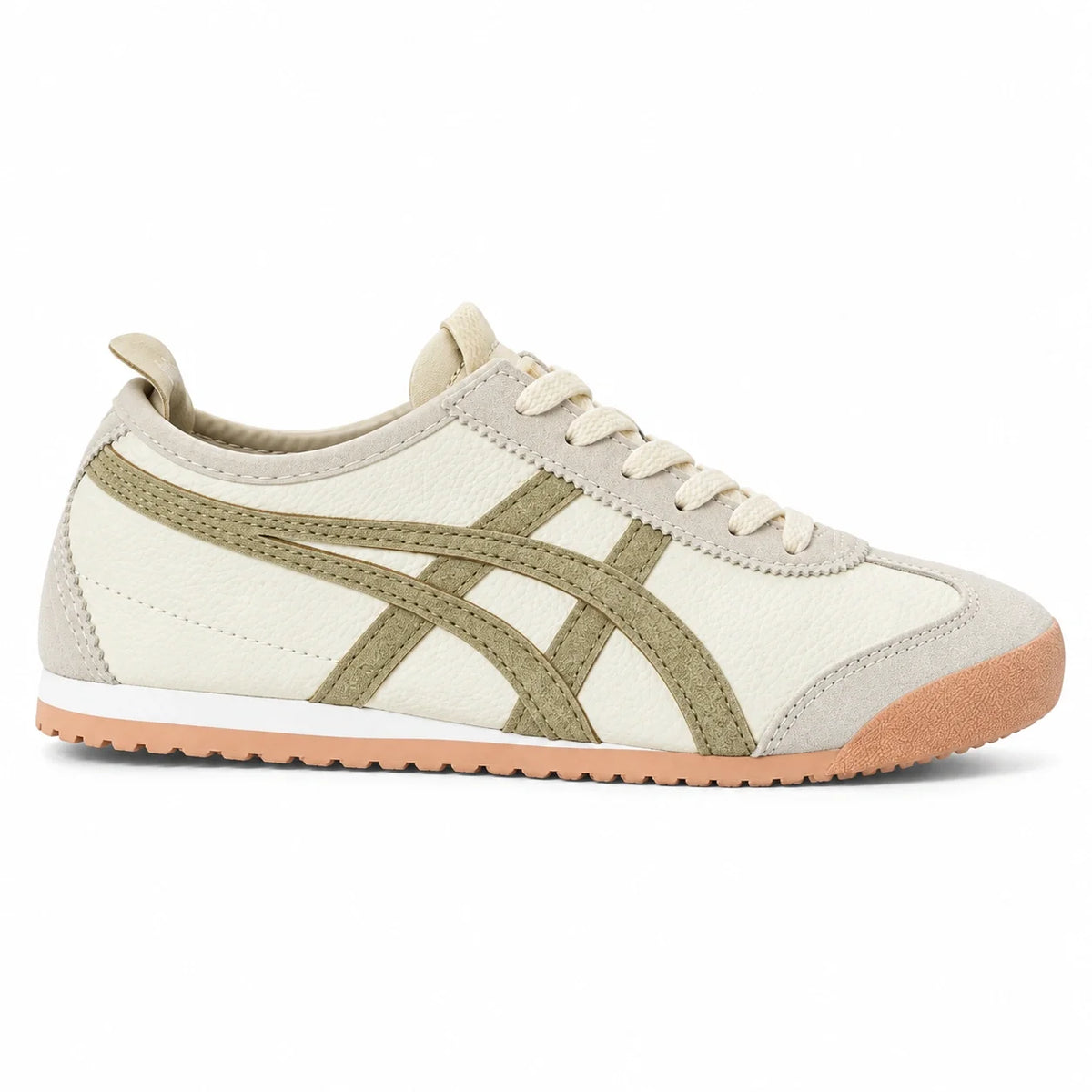 Onitsuka Tiger Mexico 66 Cream & Olive Green Sneakers