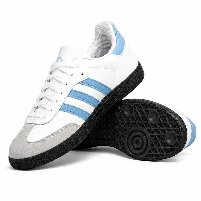 Adidas Samba OG white blue low-top casual shoes with black sole