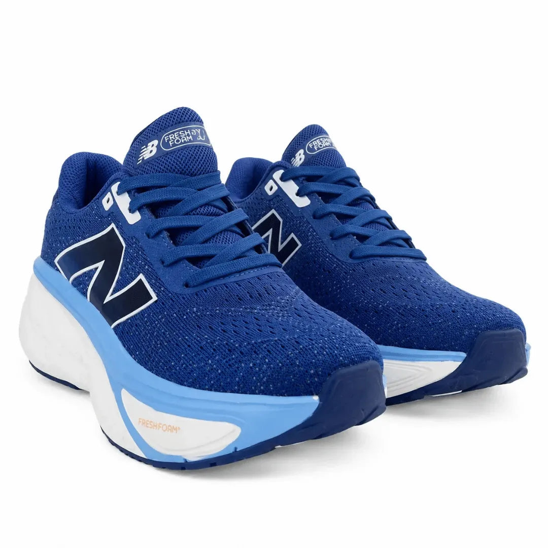 A pair of New Balance 1000 running shoes in royal blue, featuring a textured knit upper, white and light blue midsoles, and the signature 'N' logo on the side.