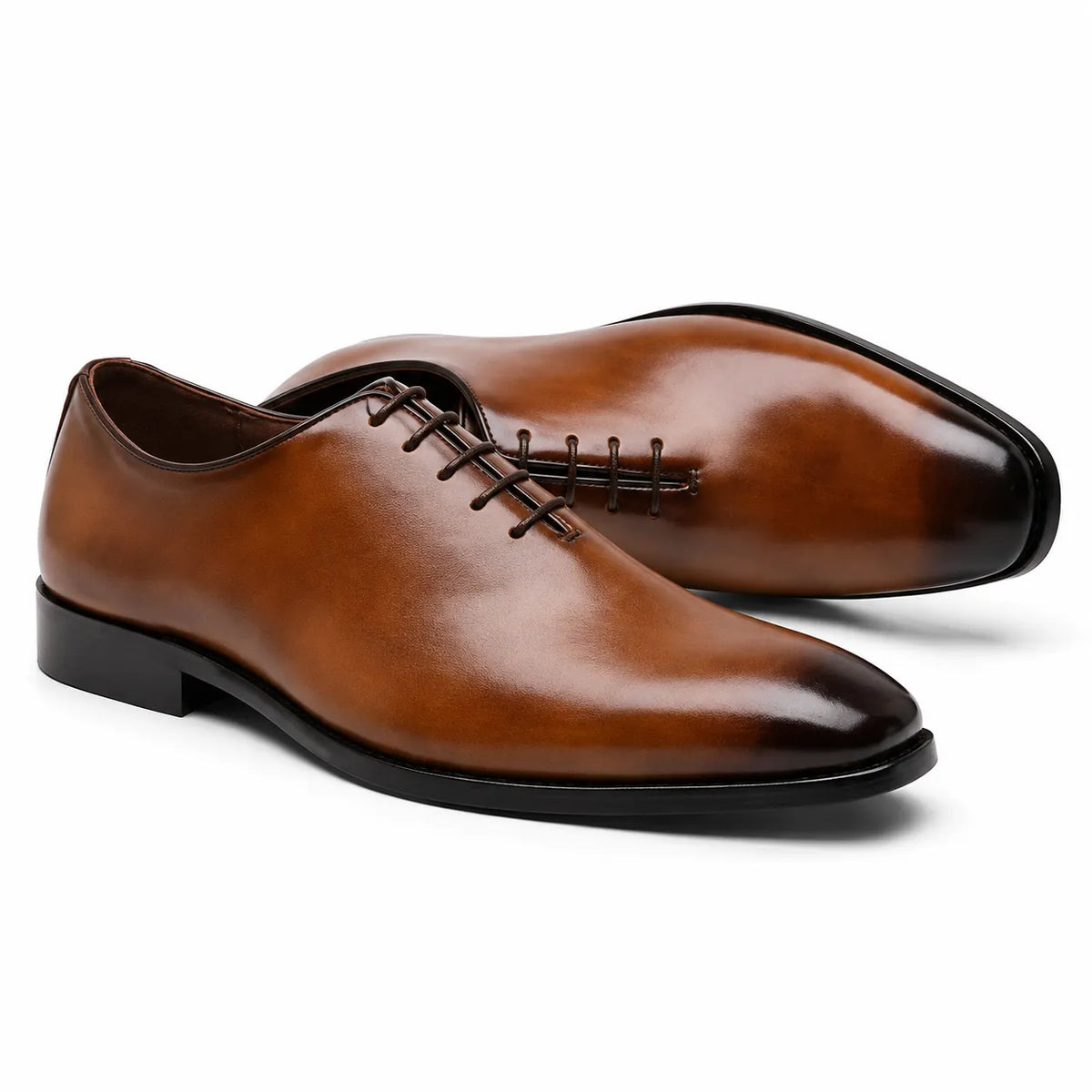 Leather Lace-Up Shoes