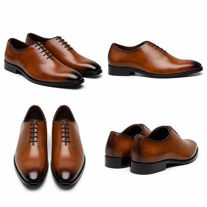 Men’s Premium Formal Leather Lace-Up Shoes | Classic Office & Wedding Wear